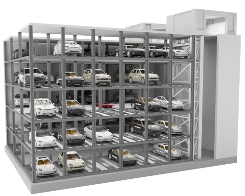 Automatizovaný kabínkový parkovací systém so 4-16 poschodiami
